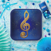 G-Clef Papieren Bordje (Feest)