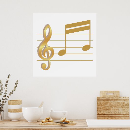 G-Clef Poster (Keuken)