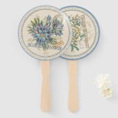 G Creatie Kantoor bloem Handwaaier (Voorkant en achterkant)