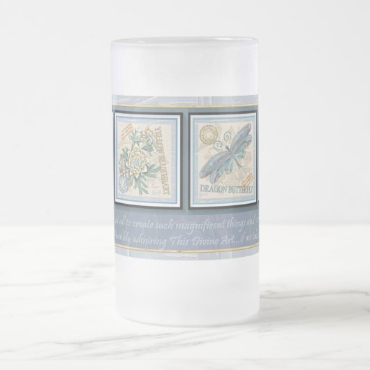 G Creatie Kantoor bloem Matglas Bierpul (Center)