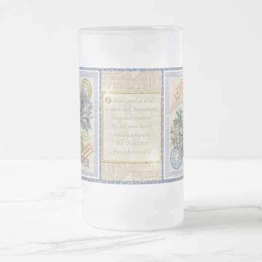 G Creatie Kantoor bloem Matglas Bierpul (Center)