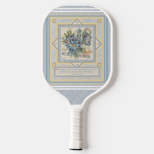 G Creatie Kantoor bloem Pickleball Paddle (Achterkant)