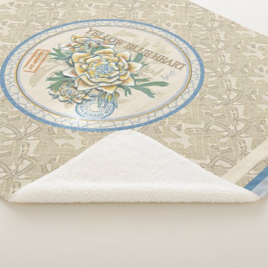 G Creatie Kantoor gele bloem Fleece Deken (3/4)