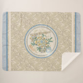 G Creatie Kantoor gele bloem Fleece Deken (Voorkant (horizontaal))