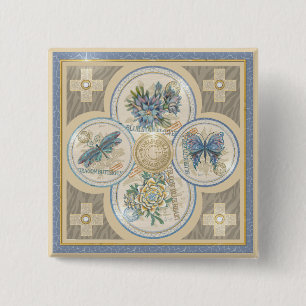 G Creatie-Kantoor Vierkante Button 5,1 Cm