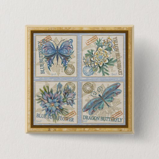 G Creatie-Kantoor Vierkante Button 5,1 Cm (Voorkant)