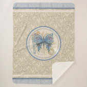 G Creatie Kantoor vlinder fleece deken (Voorkant)