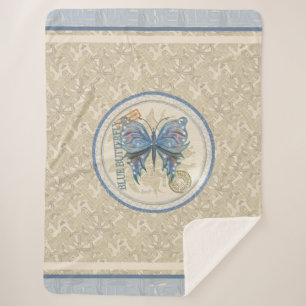 G Creatie Kantoor vlinder fleece deken