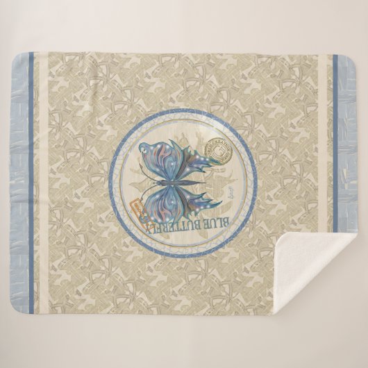 G Creatie Kantoor vlinder fleece deken (Voorkant (horizontaal))