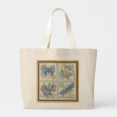 G creatieve Kantoor gele bloem Grote Tote Bag (Achterkant)