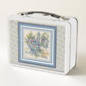 G Creation Kantoor blue flower (Achterkant)