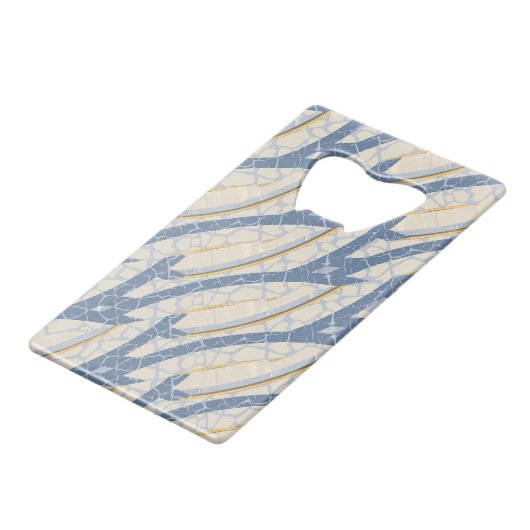 G Creation Kantoor blue flower Creditkaart Flessenopener (Achterkant Gekanteld)