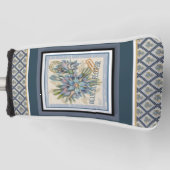 G Creation Kantoor Blue flower Golfheadcover (Voorkant)