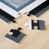 G Creation Kantoor blue flower Legpuzzel (Zijkant)