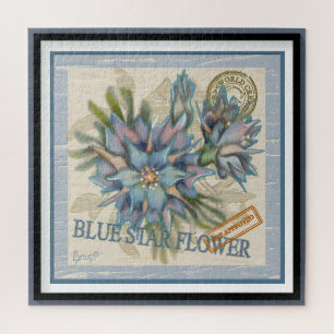 G Creation Kantoor blue flower Legpuzzel