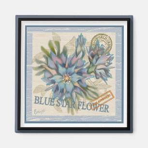 G Creation Kantoor blue flower Magneet