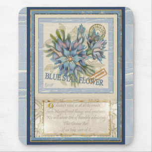 G Creation Kantoor blue flower Muismat