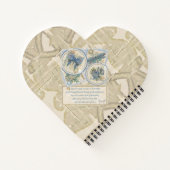 G Creation Kantoor blue flower Notitieboek (Achterkant)