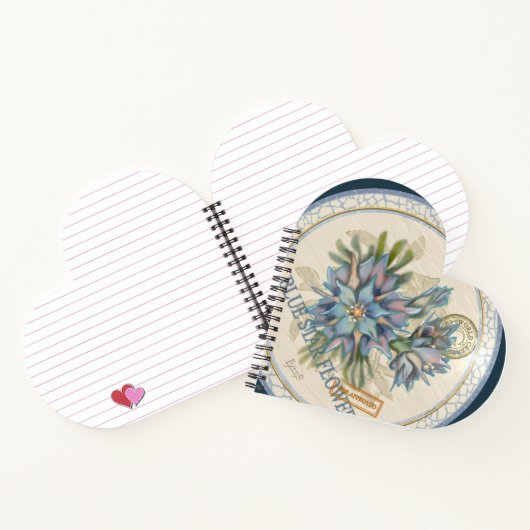 G Creation Kantoor blue flower Notitieboek (Binnen)