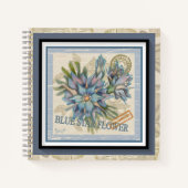 G Creation Kantoor blue flower Notitieboek (Voorkant)