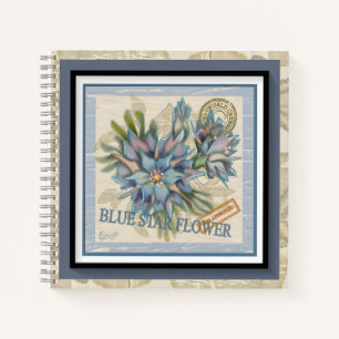 G Creation Kantoor blue flower Notitieboek