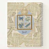 G Creation Kantoor blue flower Notitieboek (Achterkant)