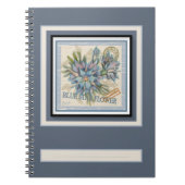 G Creation Kantoor blue flower Notitieboek (Voorkant)