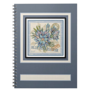 G Creation Kantoor blue flower Notitieboek