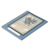 G Creation Kantoor blue flower Notitieboek (Linkerzijde)