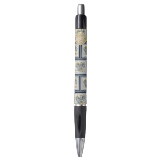 G Creation Kantoor blue flower Pen (Voorkant Verticaal)