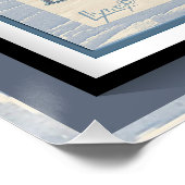 G Creation Kantoor blue flower Perfect Poster (Hoek)