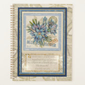 G Creation Kantoor blue flower Planner (Voorkant)