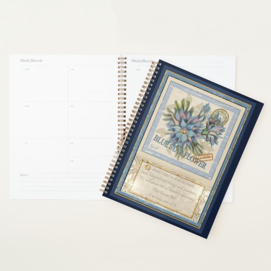 G Creation Kantoor blue flower Planner (Display)