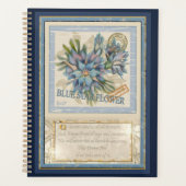 G Creation Kantoor blue flower Planner (Voorkant)