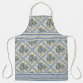 G Creation Kantoor blue flower Schort (Voorkant)