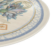 G Creation Kantoor blue flower Snijplank (Hoek)