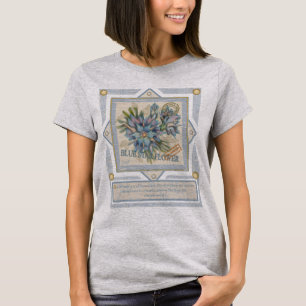 G Creation Kantoor blue flower T-shirt
