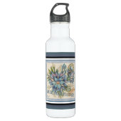 G Creation Kantoor blue flower Waterfles (Voorkant)