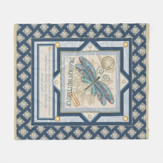 G Creation Kantoor ligonfly Fleece Deken (Voorkant (Horizontaal))