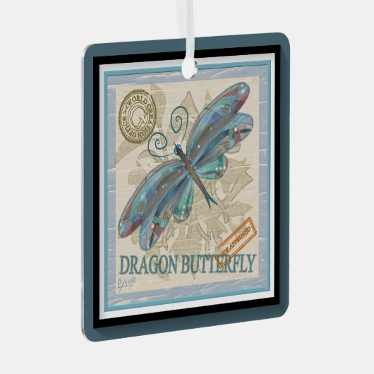 G Creation Kantoor ligonfly Metalen Ornament (Voorkant Rechts)