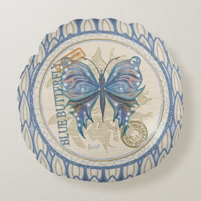 G Creation Kantoor ligonfly Rond Kussen (Voorkant)