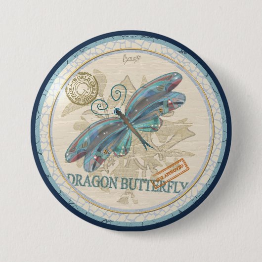 G Creation Kantoor ligonfly Ronde Button 7,6 Cm (Voorkant)