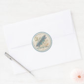 G Creation Kantoor ligonfly Ronde Sticker (Envelop)