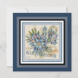 G Creation Office blauwe bloem lege kaart