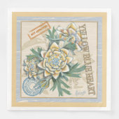 G Creation Office gele bloem Servet (Voorkant)