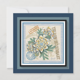 G Creation Office gele kaart met gele bloem