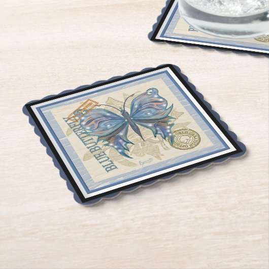 G Creation Office vlinder Kartonnen Onderzetters (Gebogen)