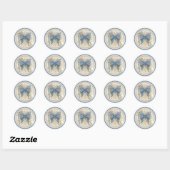 G Creation Office vlinder Ronde Sticker (Vel)