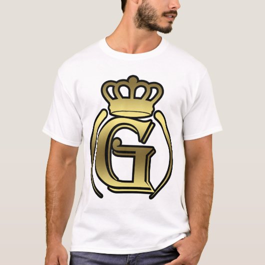 G crown Alphabet style T-Shirt (Voorkant)
