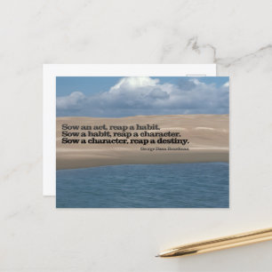 G. D. Boardman Inspirerend Quote "Zaai een act" Briefkaart